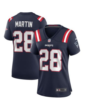 Curtis Martin 28 New England Patriots Women Game Retired Jersey - Navy