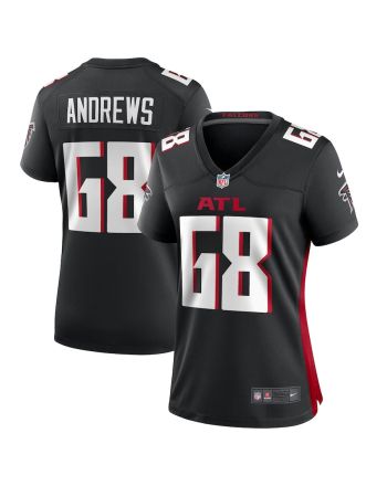 Josh Andrews 68 Atlanta Falcons Game Women Jersey - Black