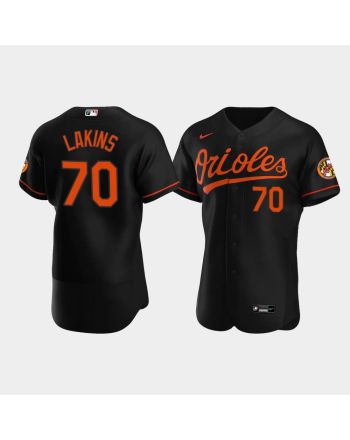 Travis Lakins 70 Baltimore Orioles Black Alternate Jersey Jersey