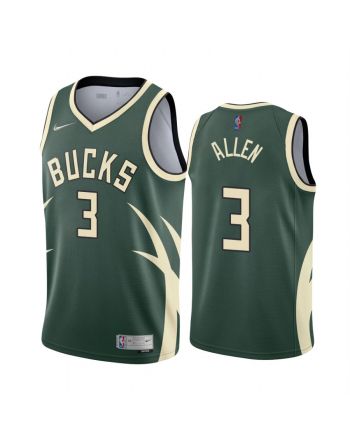 George Hill 3 Milwaukee Bucks Earned Edition Green Jersey