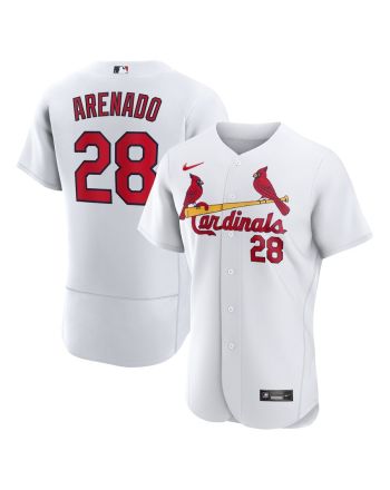 Nolan Arenado 28 St. Louis Cardinals Home Player Elite Jersey - White