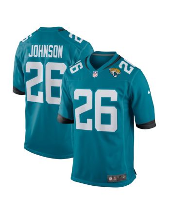 D'Ernest Johnson 26 Jacksonville Jaguars Men Game Jersey - Teal