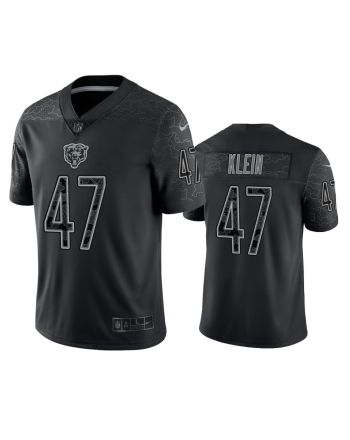 A.J. Klein 47 Chicago Bears Black Reflective Limited Jersey - Men