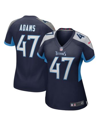 Andrew Adams 47 Tennessee Titans Women's Home Game Player Jersey - Navy