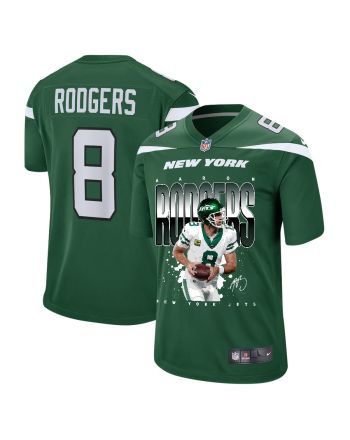 Aaron Rodgers 8 New York Jets Road to Greatness Men Game Jersey - Green