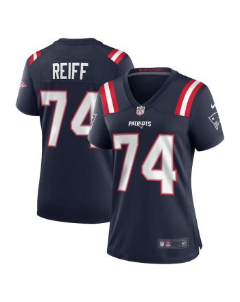 Riley Reiff 74 New England Patriots Women's Game Jersey - Navy