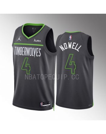 Minnesota Timberwolves Jaylen Nowell 4 2022-23 Statement Edition Anthracite Men Jersey Swingman