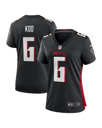 Younghoe Koo 6 Atlanta Falcons Women's Team Game Jersey - Black