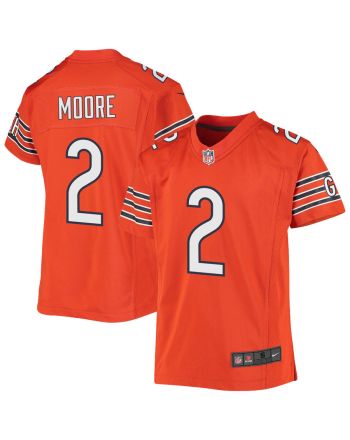 D.J. Moore 2 Chicago Bears Alternate Game Youth Jersey - Orange