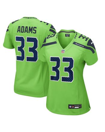 Jamal Adams 33 Seattle Seahawks Women Game Jersey - Neon Green