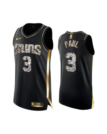 Phoenix Suns Chris Paul 3 Black Diamond Limited Edition Jersey 2022 NBA Playoffs