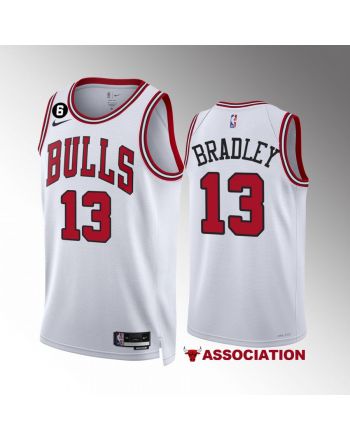 Tony Bradley 13 Chicago Bulls White Men Jersey 2022-23 Association Edition NO.6 Patch