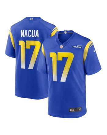 Puka Nacua 17 Los Angeles Rams Game Men Jersey - Royal