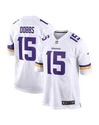 Joshua Dobbs 15 Minnesota Vikings Game Men Jersey - White