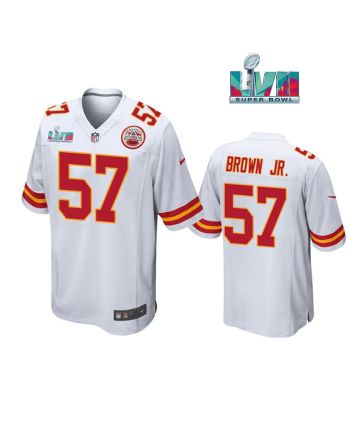 Orlando Brown Jr. 57 Kansas City Chiefs Super Bowl LVII White Men Game Jersey