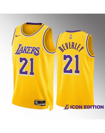 Patrick Beverley 21 2022-23 Los Angeles Lakers Gold Icon Edition Jersey Swingman