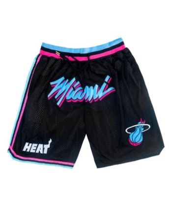 Miami Heat NBA Retro Shorts - Black