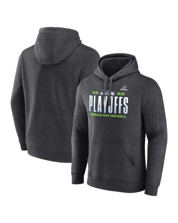 Seattle Seahawks 2022 NFL Playoffs Our Time Pullover Hoodie - Charcoal