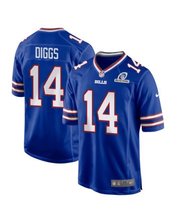 Stefon Diggs 14 Buffalo Bills 2024 Divisional Patch Game Men Jersey - Royal