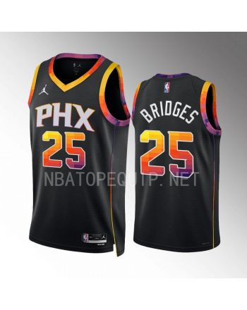 Mikal Bridges 25 2022-23 Phoenix Suns Black Statement Edition Men Jersey Swingman