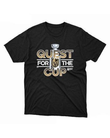 Quest For The Cup Vegas Golden Knights 2023 Stanley Cup Final T-Shirt - Black