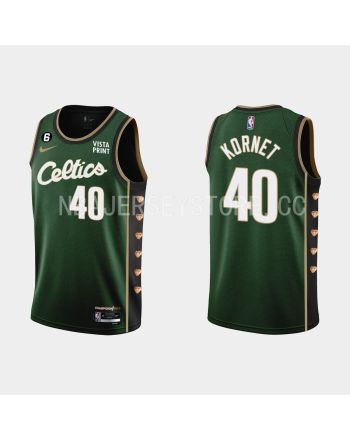 Boston Celtics 40 Luke Kornet 2022-23 City Edition Green Men Jersey