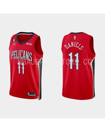 New Orleans Pelicans Dyson Daniels 11 Red 2022-23 Statement Edition Men Jersey