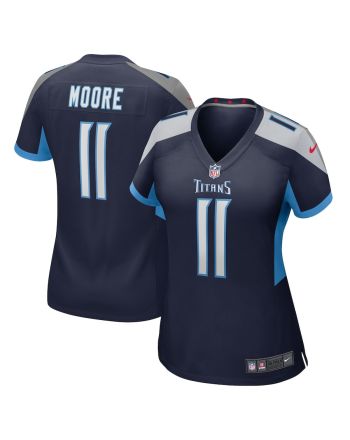 Chris Moore 11 Tennessee Titans Women Game Jersey - Navy