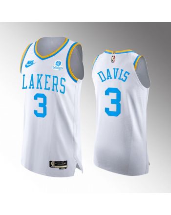 Los Angeles Lakers 3 Anthony Davis White Jersey 2022-23 Classic Edition