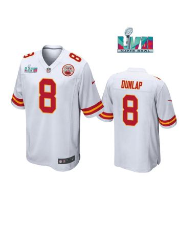 Carlos Dunlap 8 Kansas City Chiefs Super Bowl LVII White Men Game Jersey