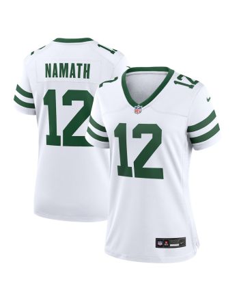 Joe Namath 12 New York Jets Women's Player Game Jersey - White