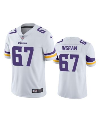 Ed Ingram 67 Minnesota Vikings White Vapor Limited Jersey