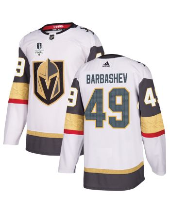 Ivan Barbashev 49 Vegas Golden Knights Stanley Cup 2023 Final Patch Away Breakaway Men Jersey - White