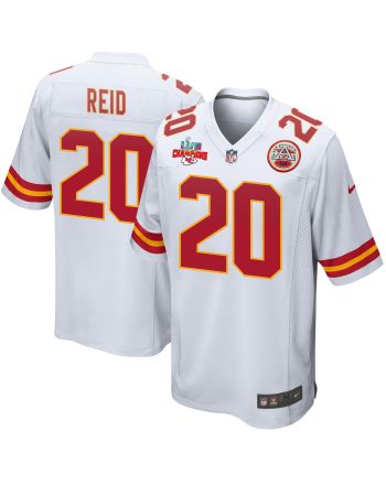 Justin Reid 20 Kansas City Chiefs Super Bowl LVII Champions 3 Stars Men Game Jersey - White