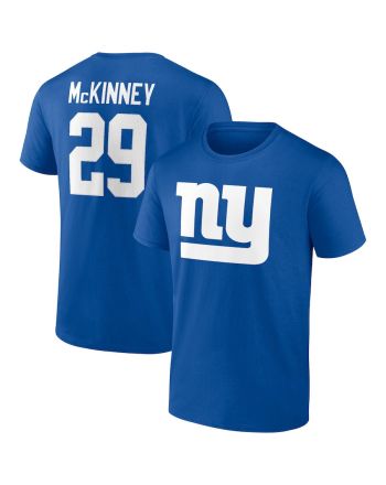 Xavier McKinney 29 New York Giants Unisex T-Shirt - Royal