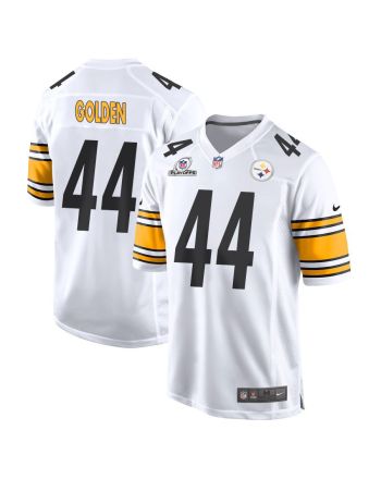 Markus Golden 44 Pittsburgh Steelers 2023 Playoffs Patch Game Men Jersey - White