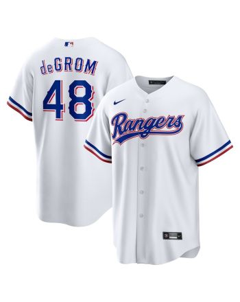 Jacob deGrom 48 Texas Rangers Home Player Jersey - White