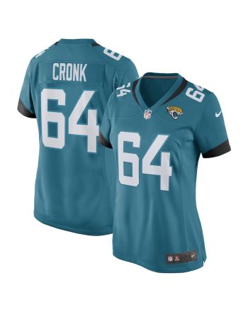 Coy Cronk 64 Jacksonville Jaguars Women's Game Jersey - Teal