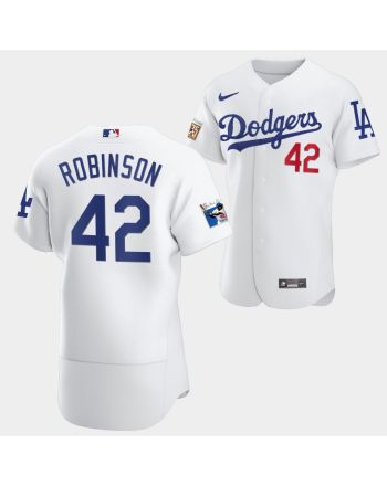 Los Angeles Dodgers Jackie Robinson White Jersey 42 75th Anniversary 2022-23 Uniform