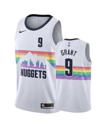 Men's Denver Nuggets Jerami Grant 9 City Men's Jersey