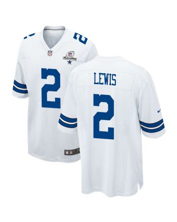 Jourdan Lewis 2 Dallas Cowboys 2023 Playoffs Patch Game Men Jersey - White