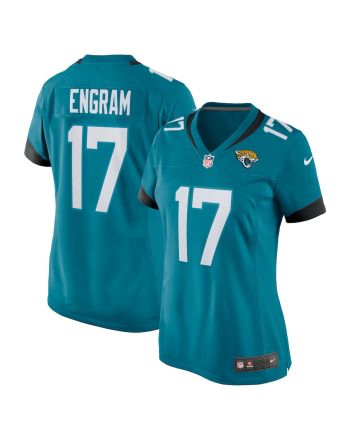 Jacksonville Jaguars Evan Engram 17 Alternate Game Women Jersey - Teal Jersey