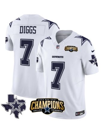 Trevon Diggs 7 Dallas Cowboys 2023 NFC East Champions Patch Game Men Jersey - White