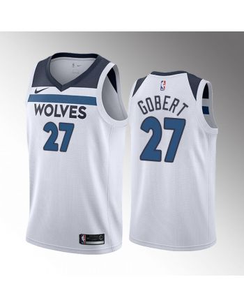 Rudy Gobert 27 Minnesota Timberwolves 2022-23 Association Edition White Jersey