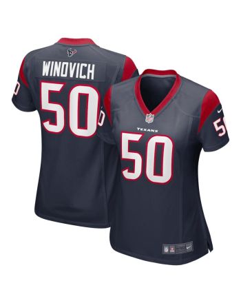 Chase Winovich 50 Houston Texans Women Team Color Jersey - Navy