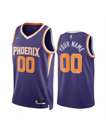 2022 Phoenix Suns Custom 00 Purple Icon Edition Jersey