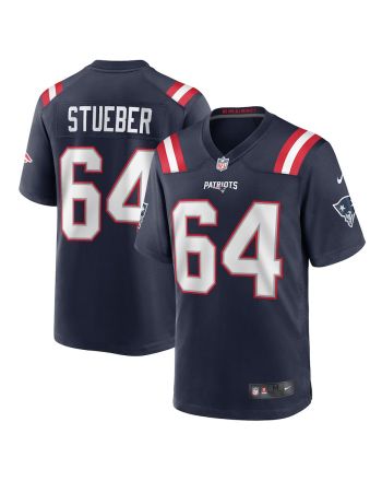 Andrew Stueber New England Patriots Game Player Jersey - Navy