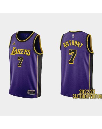 Los Angeles Lakers Carmelo Anthony 7 Purple 2022-23 Statement Edition Men Jersey