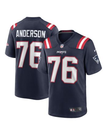 Calvin Anderson 76 New England Patriots Game Men Jersey - Navy