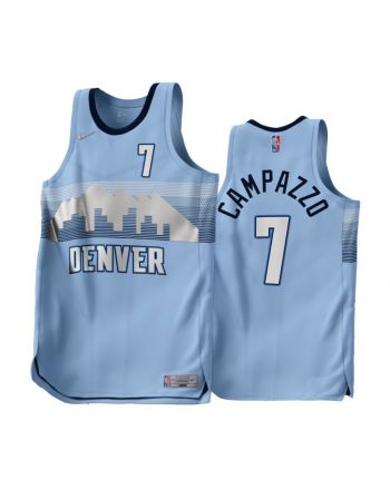 Facundo Campazzo 7 2022-23 Denver Nuggets Blue Earned Edition Men Jersey